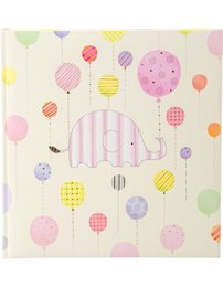 Fotoalbum Happy Elephant roosa 15.561 klassikaline leht 30x31 cm, 60 lk Fotoalbum Happy Elephant roosa 15.561 klassikaline leht 30x31 cm, 60 lk
