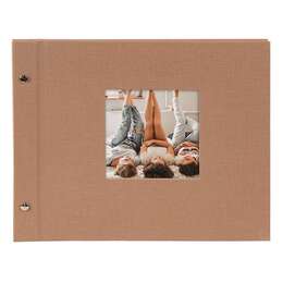 Album Bella Vista klassikaline leht, kruviköide 30x25 cm, 40 lk, 26.819 pähklipruun Album Bella Vista klassikaline leht, kruviköide 30x25 cm, 40 lk, 26.819 pähklipruun