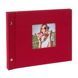 Fotoalbum Bella Vista 25x30 cm, kruviköide, kl. leht, punane, 40 lk, 26.890 Fotoalbum Bella Vista 25x30 cm, kruviköide, kl. leht, punane, 40 lk, 26.890