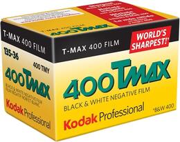 Film Kodak T-Max 400/36 mustvalge.