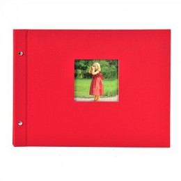 Fotoalbum Bella Vista 39x31 cm, punane, kruviköide 28.984, 40 lk., klassikaline leht