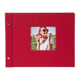 Fotoalbum Bella Vista 39x31 cm, punane, kruviköide 28.984, 40 lk., klassikaline leht