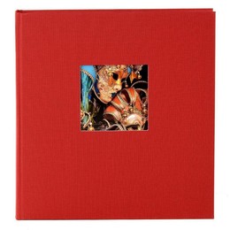 Fotoalbum Bella Vista 25x25 cm 60 lk, klassikaline leht, punane 24.890