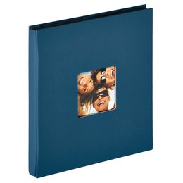 Album FUN taskutega 400 fotole 10x15 cm, sinine 31x33 cm, EA-110-L, must leht