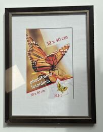 Raam Flash 30x40 cm tumepruun/kuldne plastik