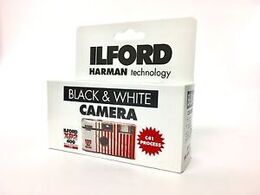 Ilford/Harman XP2 400 mustvalge ühekordne kaamera 27 kaadrit, C41