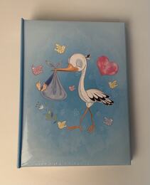 Album Stork Love taskutega 200 fotole 10x15 cm B46200S helesinine