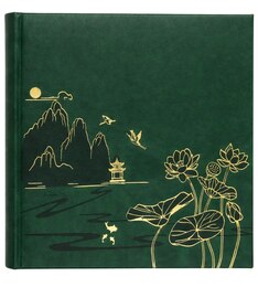 Album Lotos Pond Green taskutega 200 fotole 10x15 cm KD46200 LO-GR