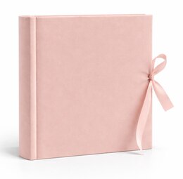Album Velvet Cameo taskutega 200 fotole 10x15 cm, roosa, seotava paelaga