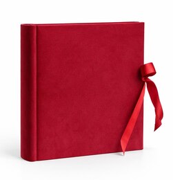 Album Velvet Ruby taskutega 200 fotole 10x15 cm, punane, seotava paelaga