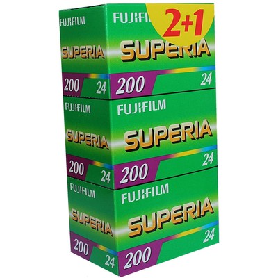 Film Fuji 200/24 Superia Tripla 2+1 3-pakk - KÕLBLIK KUNI 06/2018