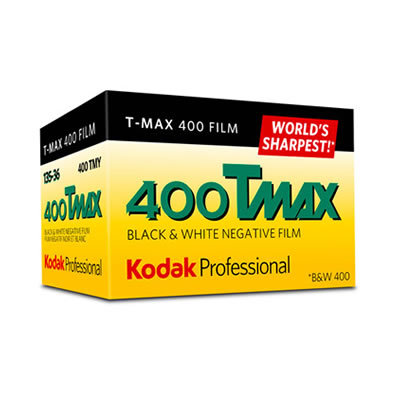 Kodak film TMax 400/36 mustvalge
