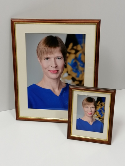 Vabariigi Presidendi raamitud portree (lauapilt) 18x24/13x18 cm