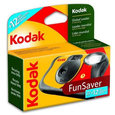 Kodak Funsaver OTUC 27+12 EWW ühekordne kaamera ISO 800, CAT-838904, välguga