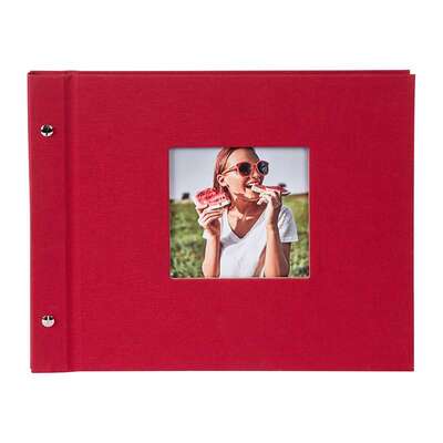 Fotoalbum Bella Vista 39x31 cm, punane, kruviköide 28.984, 40 lk., klassikaline leht