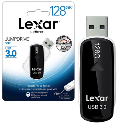Mälupulk Lexar Jumpdrive 128 GB, S37, USB 3.0
