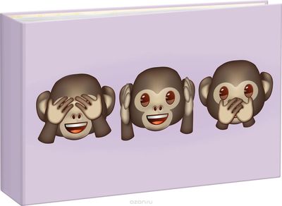Album Emoji Mini Monkeys 36 fotole 10x15 cm taskutega