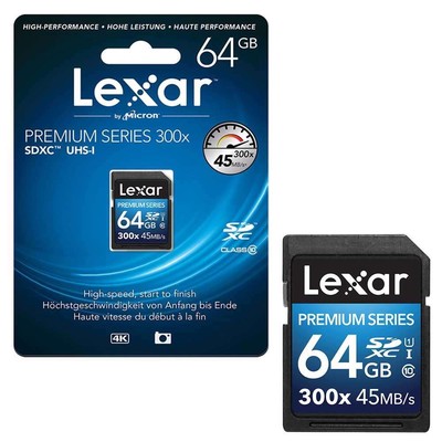 Mälukaart Lexar 64GB 300X SDMHC W/ ADP CL 10
