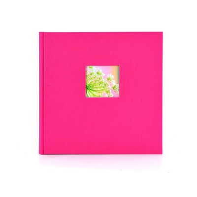 Album Bella Vista taskutega 200 fotole, must leht, 17.698 roosa