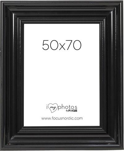Raam Focus Charleston Black 50x70 cm plastik