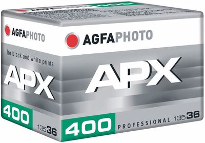 Film Agfa APX 400/36 135 mustvalge, käsiilmutus