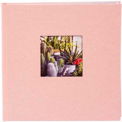Fotoalbum Bella Vista taskutega 200 fotole 10x15 cm, heleroosa 17.922
