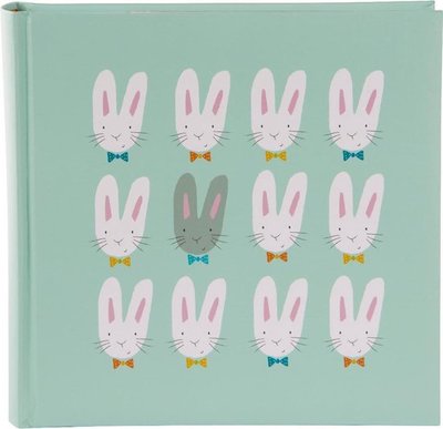 Fotoalbum Cute Bunnies green klassikaline leht 30x31 cm, 60 lk, 15.038