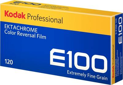Film Kodak Ektachrome E100 slaidfilm 120, E6 ilmutus