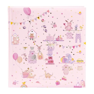 Album Wonderland roosa klassikaline leht, 30x31 cm, 60 lk 15.468