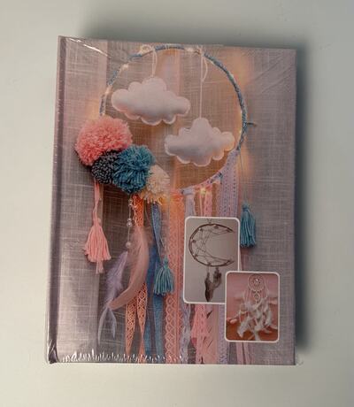 Album Macrame taskutega 200x10x15 B46200S sinine/roosa