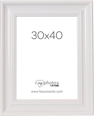 Raam Focus Charleston White 30x40 cm plastik