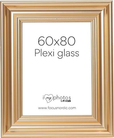 Raam Focus Charleston Gold 60x80 cm plastik, pleksiklaas