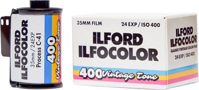 Soodushind! Film Ilford Ilfocolor 400/24 Vintage tone värviline 35 mm, C41, okt 2025