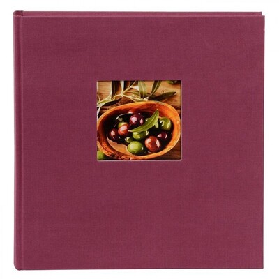 Fotoalbum Bella Vista 25x25 cm 60 lk, klassikaline leht, fuksiaroosa 24.888