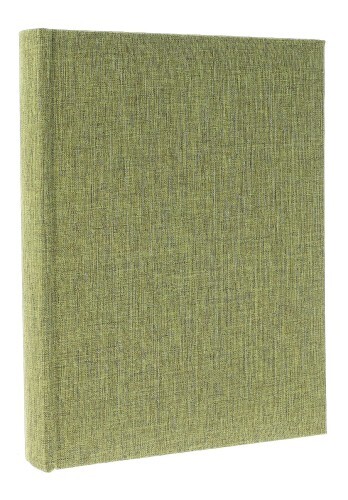 Album Linen Olive taskutega 200 fotole 10x15 cm, linane oliiviroheline KD46200