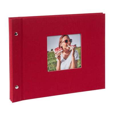 Fotoalbum Bella Vista 25x30 cm, kruviköide, kl. leht, punane, 40 lk, 26.890