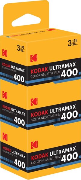 Film Eastman Kodak Ultramax 400/36 3-pakk, C41 värvifilm
